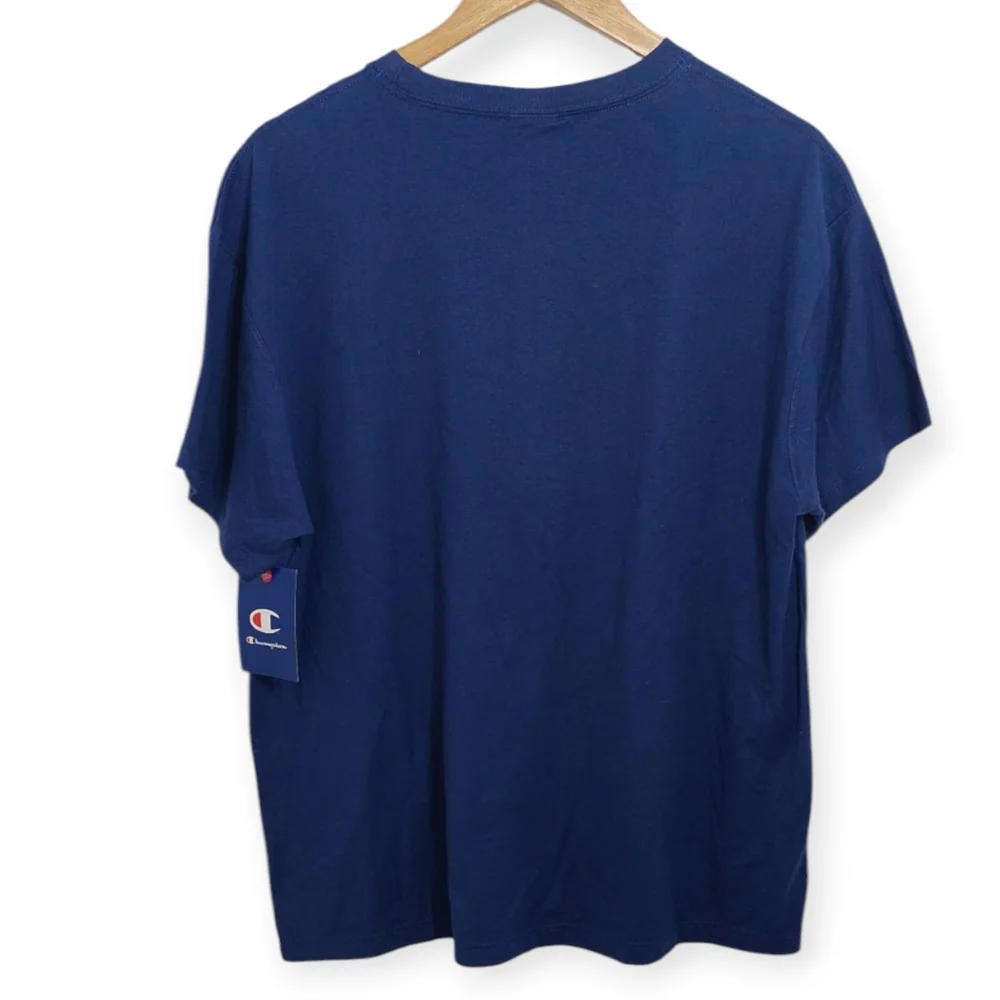 Champion Men's Size Small Shirt Short Sleeve Football Blue Top Tee - Picture 2 of 10